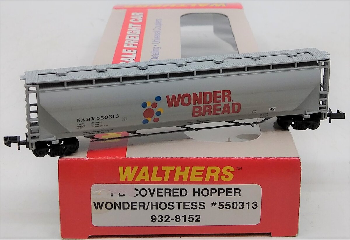 Walthers 932-8152 N Scale Wonder/Hostess PD Covered Hopper Road # 550313