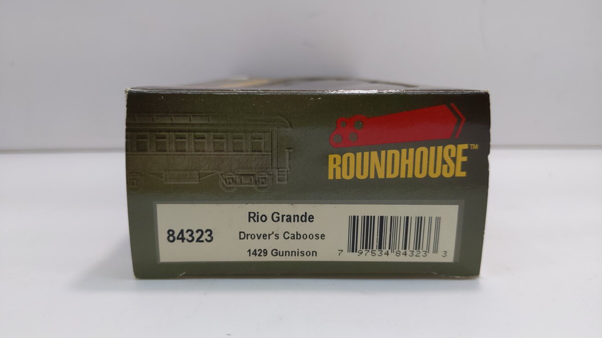 Roundhouse 84323 HO Rio Grande Gunnison Drover's Caboose #1429 LN/Box