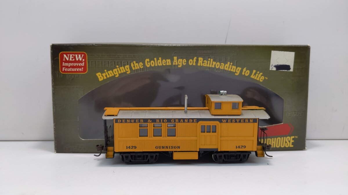 Roundhouse 84323 HO Rio Grande Gunnison Drover's Caboose #1429 LN/Box