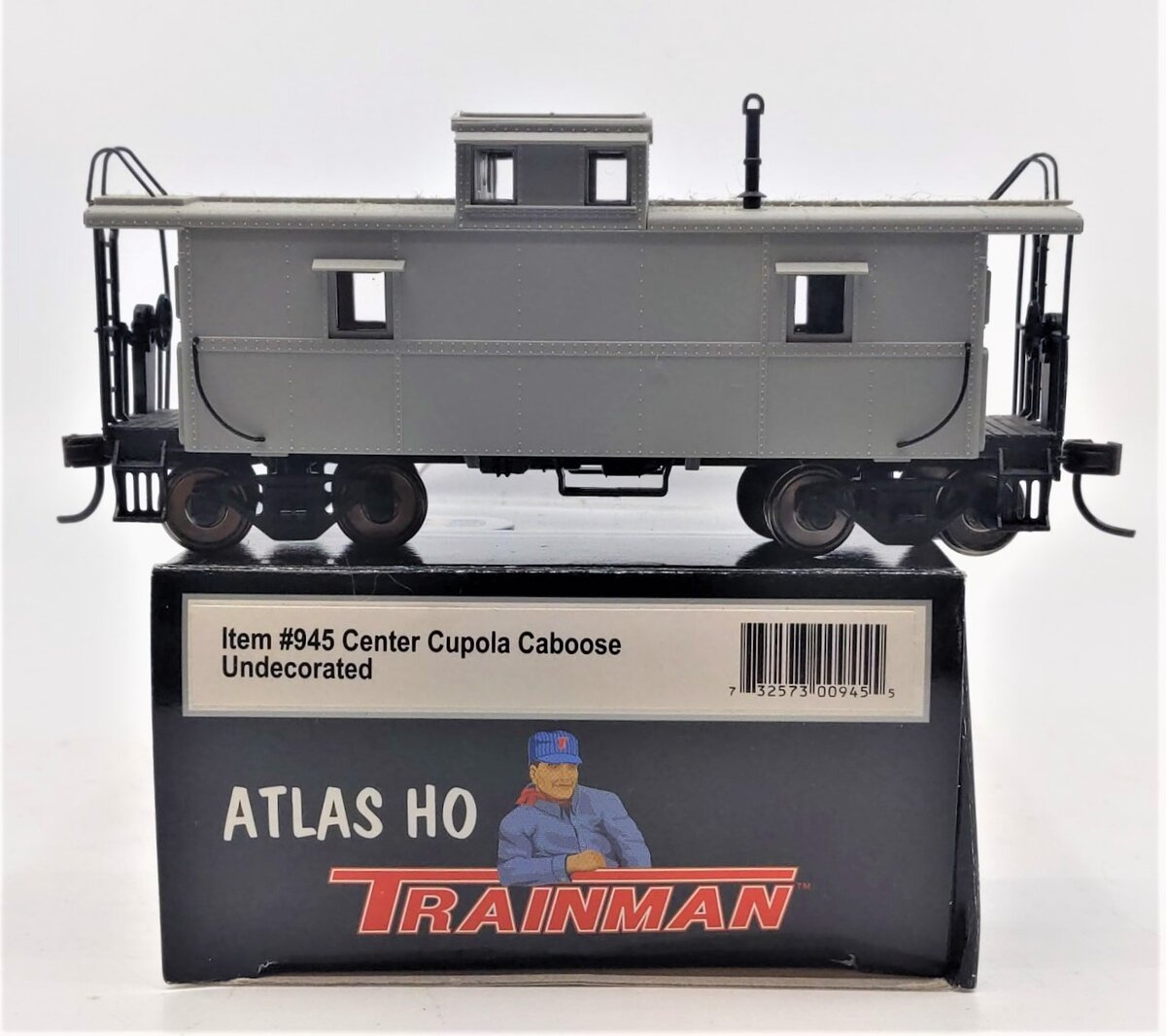 Atlas 945 HO Scale Undecorated TM Cupola Caboose LN/Box