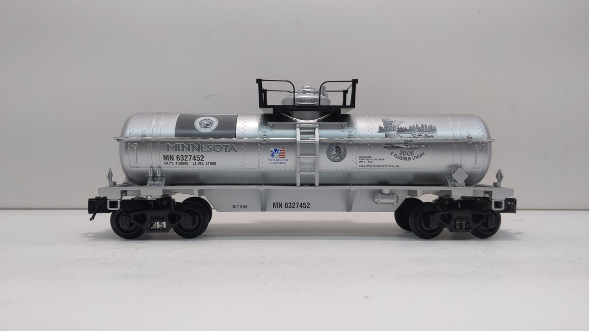 K-Line 6-21103 O Minnesota State Quarter Tank Car Bank LN/Box