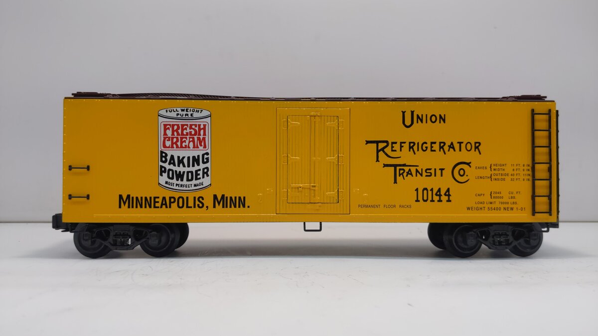 K-Line K762-8030 O Gauge Fresh Cream Baking Powder Reefer Car #10144 EX/Box