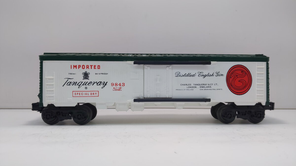Lionel 6-9843 O Gauge Tanqueray Gin Billboard Reefer LN/Box