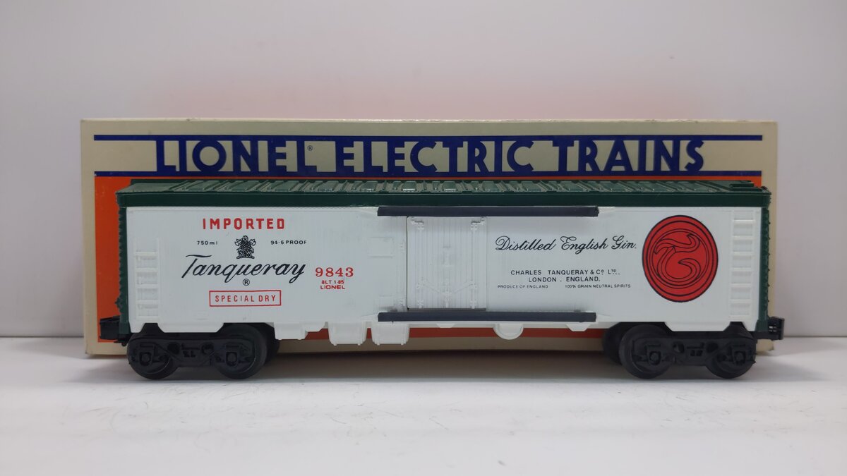 Lionel 6-9843 O Gauge Tanqueray Gin Billboard Reefer LN/Box