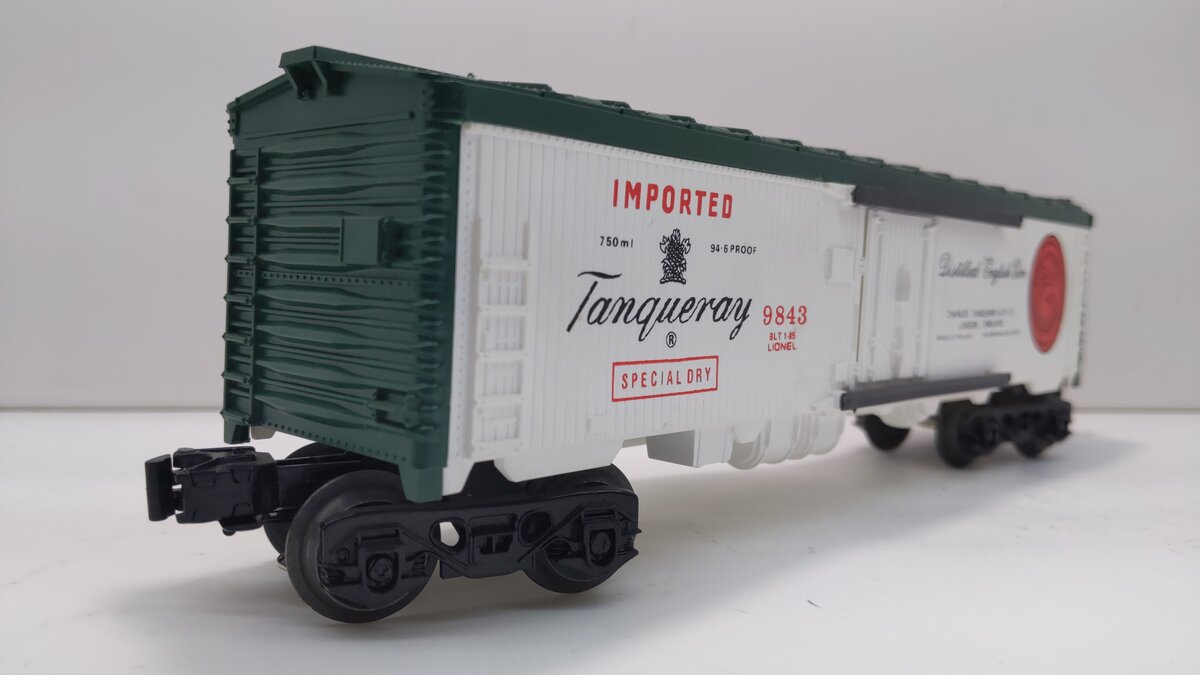Lionel 6-9843 O Gauge Tanqueray Gin Billboard Reefer NIB
