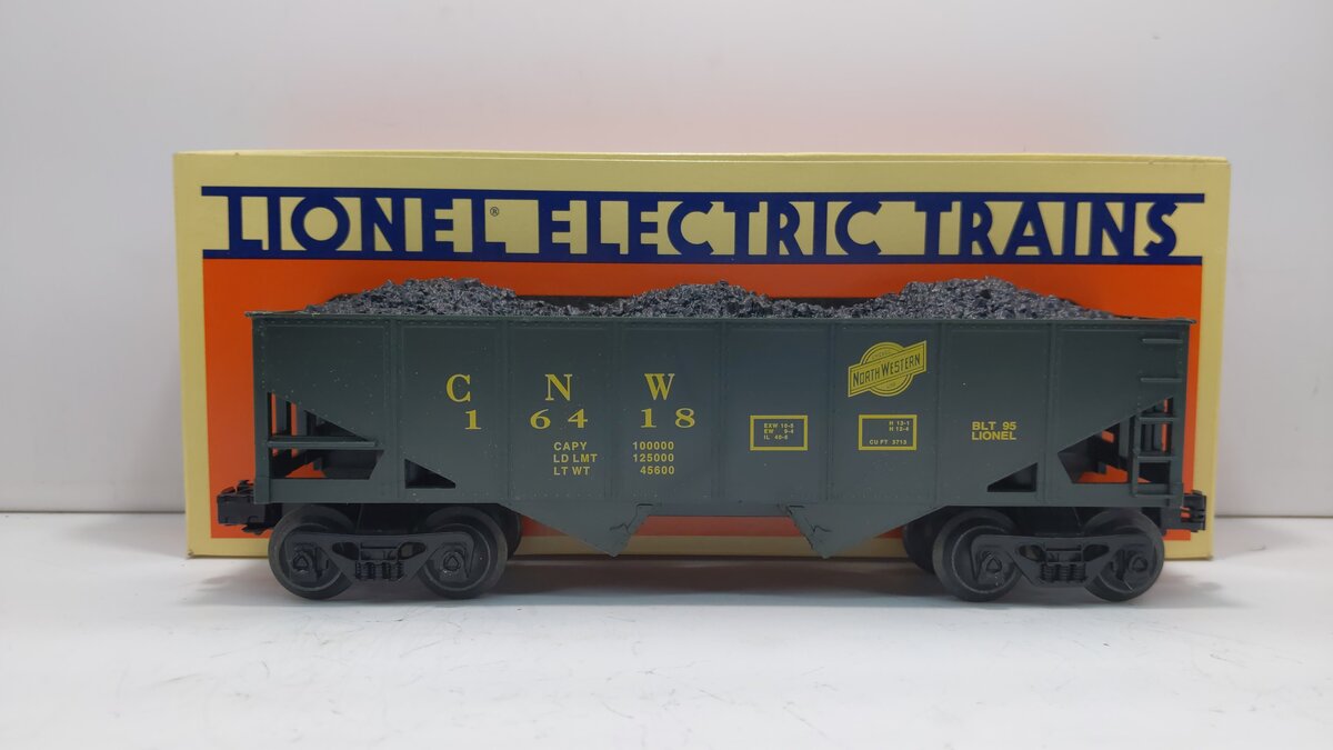 Lionel 6-16418 Chicago & North Western 2-Bay Hopper LN/Box