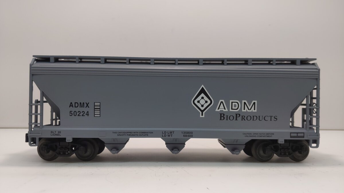 Lionel 6-17124 Archer Daniels Midland 3-Bay ACF Hopper #50224 LN/Box