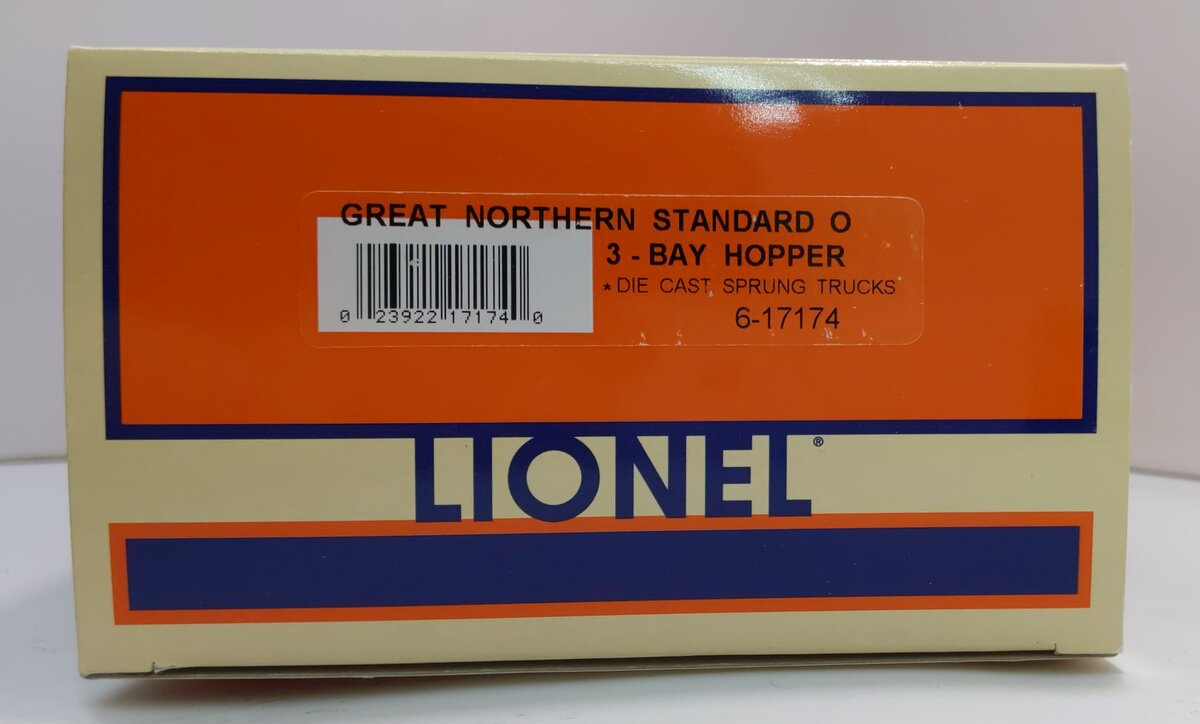 Lionel 6-17174 O Gauge Great Northern 3-Bay Hopper Car #171250 VG/Box