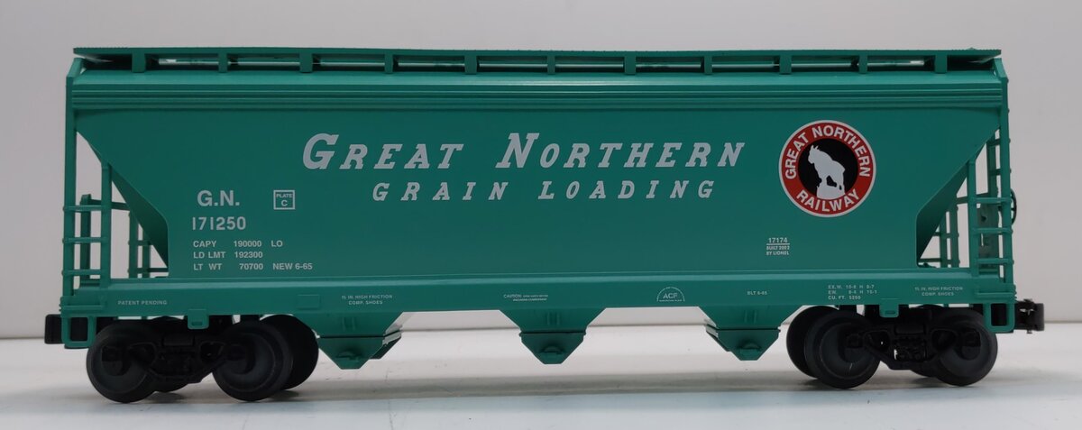 Lionel 6-17174 O Gauge Great Northern 3-Bay Hopper Car #171250 VG/Box