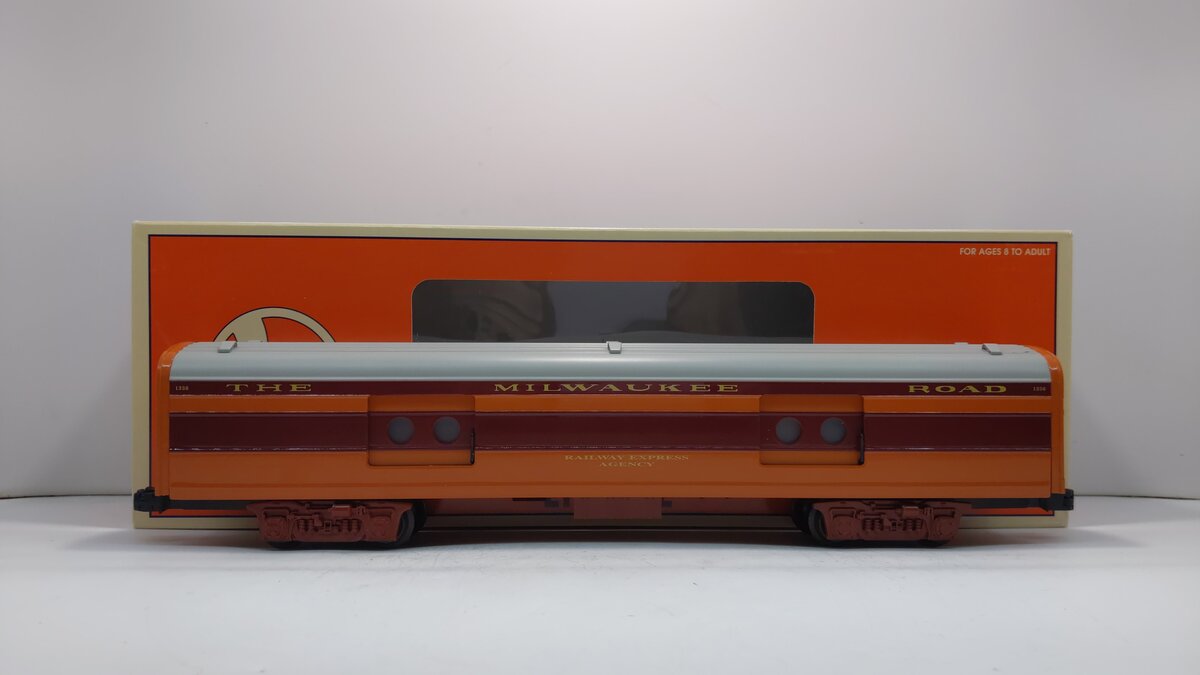 Lionel 6-19188 O Gauge Milwaukee Road Aluminum Baggage Car #1336 NIB