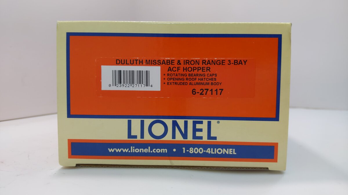 Lionel 6-27117 O Gauge DMIR 3-Bay ACF Hopper #5017