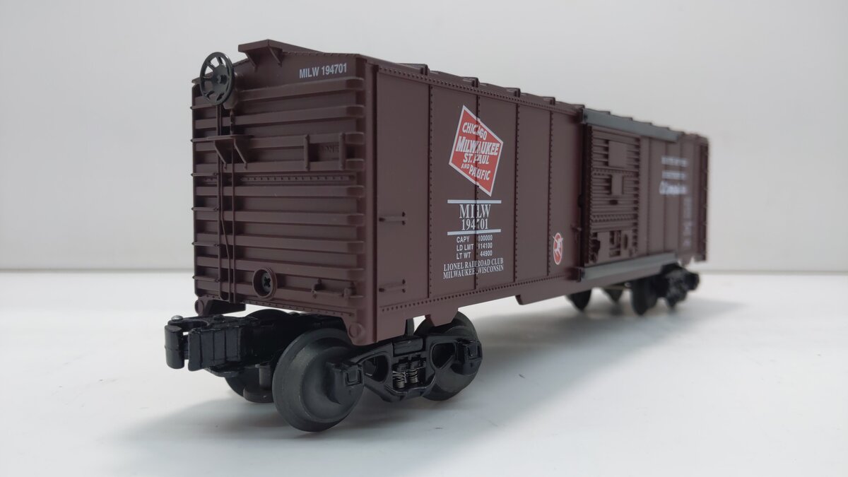 Lionel 6-52246 O Gauge Milwaukee Lionel RR Club Inc Boxcar #194701 NIB