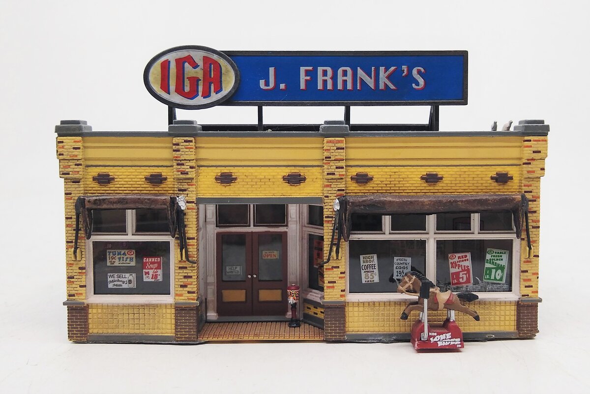 Woodland Scenics BR5050 HO Built-&-Ready J. Frank's Grocery Assembled Building