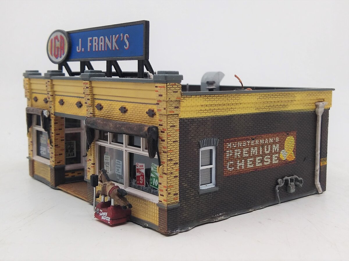 Woodland Scenics BR5050 HO Built-&-Ready J. Frank's Grocery Assembled Building