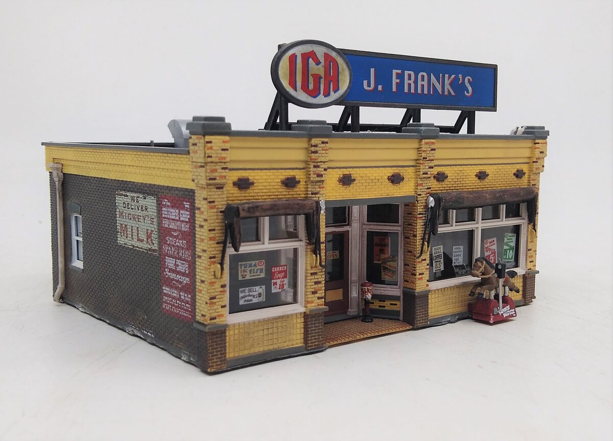 Woodland Scenics BR5050 HO Built-&-Ready J. Frank's Grocery Assembled Building