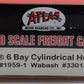 Atlas 1959-1 HO Wabash ACF 6-Bay Cylindrical Hopper #33014 LN/Box