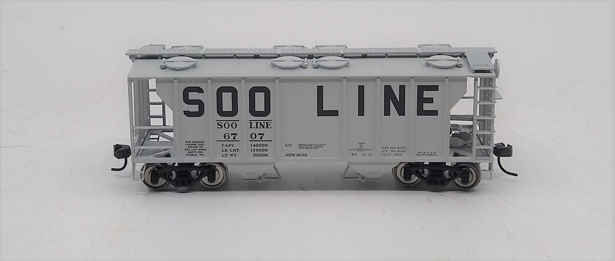 Atlas SLHTS-2 HO SOO Line 2-Bay Covered Hopper Car #6707 LN/Box