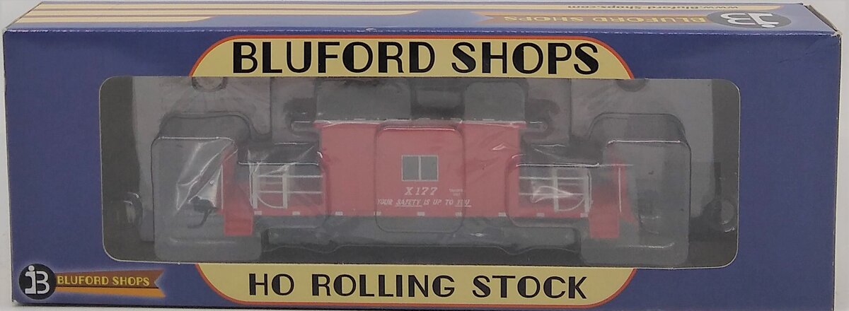 Bluford Shops 34060 HO Great Northern Steel Transfer Caboose w/Short Roof #X177 LN/Box