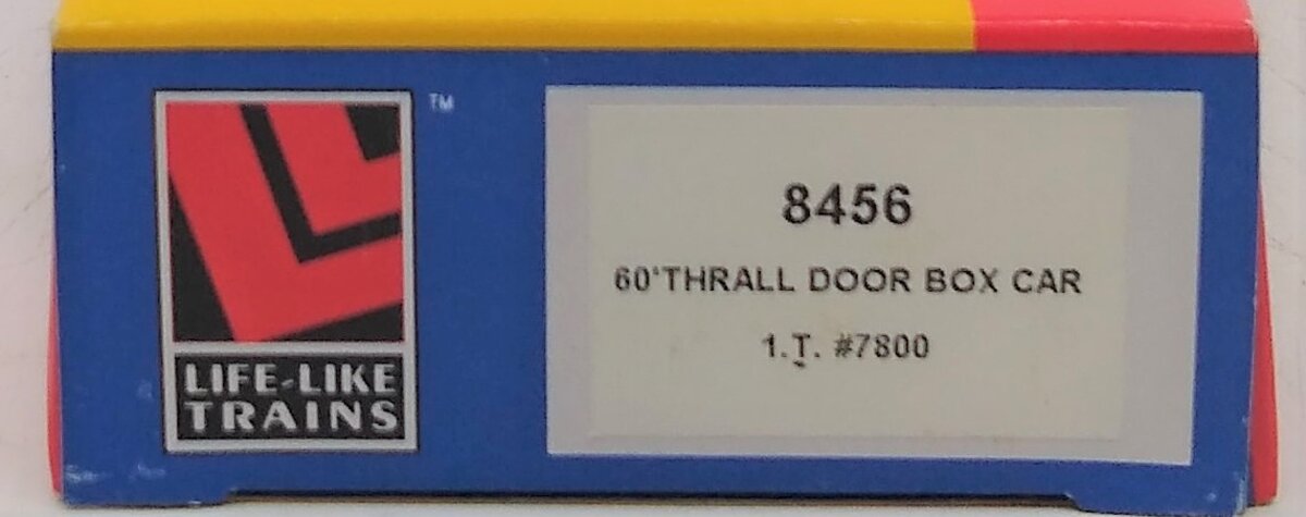 Life Like 8456 HO Illinois Terminal 60' Thrall Door Box Car #7800