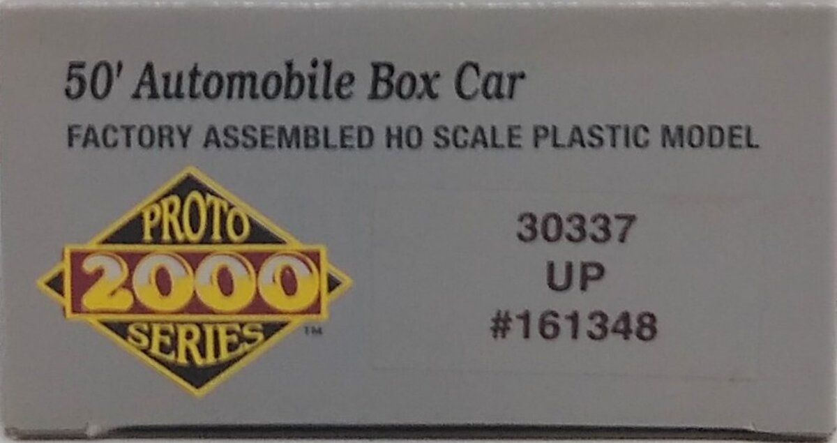 Proto 2000 30337 HO Scale Union Pacific 50' Automobile Boxcar #161348 LN/Box