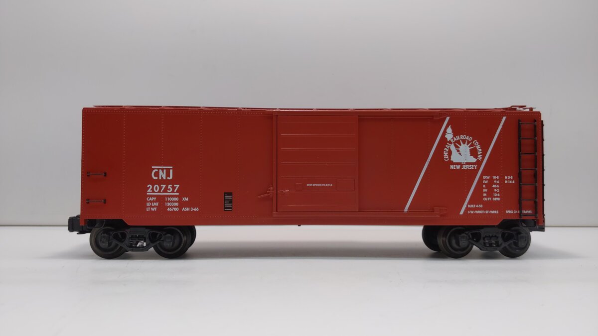 K-Line K761-1231 O Gauge Central Of New Jersey Classic Box Car #20757 LN/Box