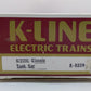 K-Line K6324 O Gauge Mobil Single Dome Tank Car LN/Box