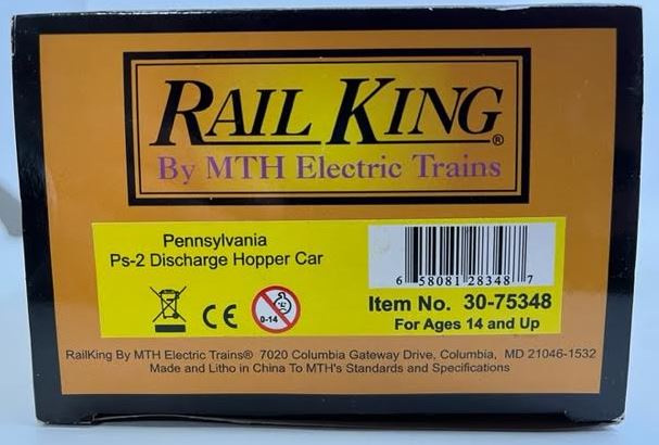 MTH 30-75348 Pennsylvania Railroad PS-2 Discharge Hopper Car #260710 LN/Box