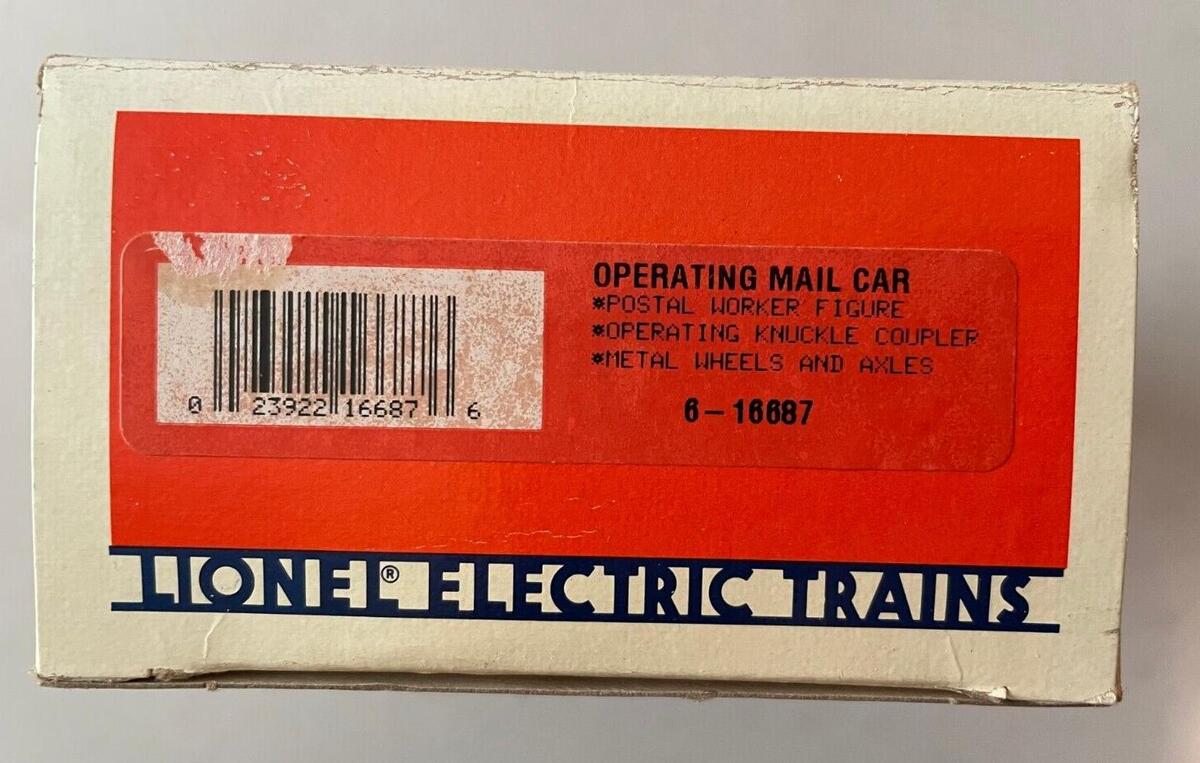 Lionel 6-16687 O Gauge US Mail Operating Post Office Car NIB