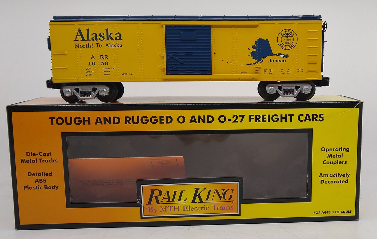 MTH 30-74099 O Gauge Alaska Box Car #1959 LN/Box