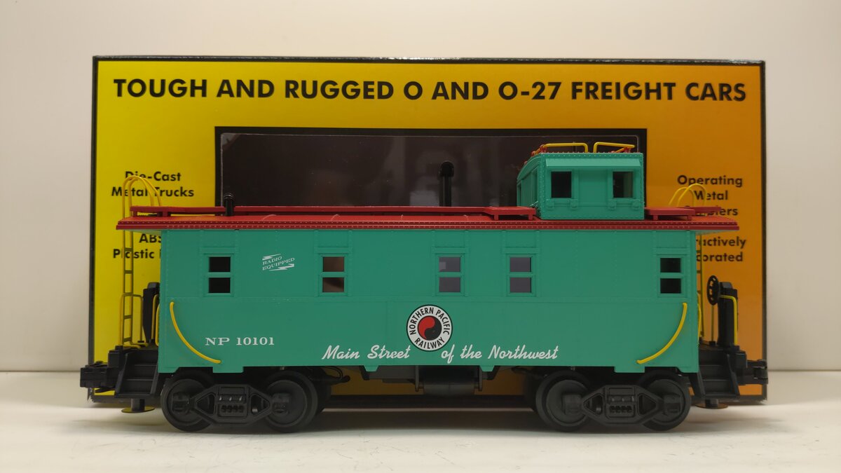 MTH 30-7772 O Northern Pacific RailKing Offset Steel Caboose Car #10101 LN/Box