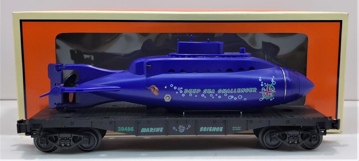 Lionel 6-39486 O Gauge Deep Sea Challenger Submarine Car