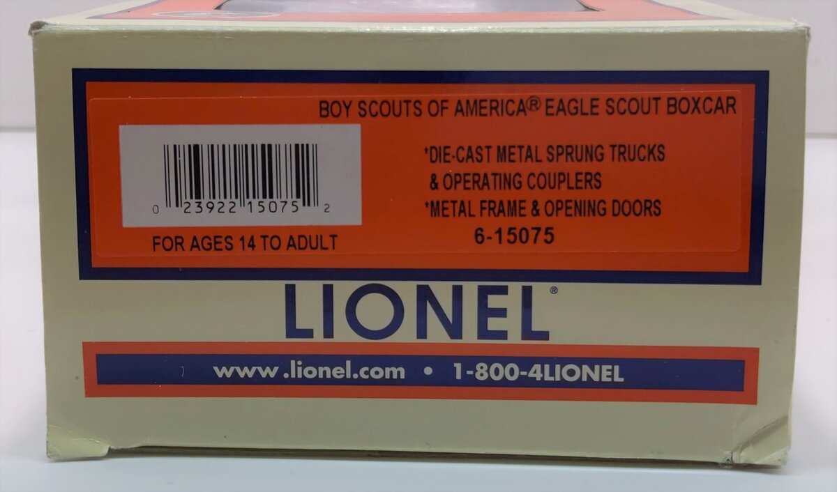 Lionel 6-39358 O Gauge Boy Scouts Prepared for Life Boxcar LN/Box