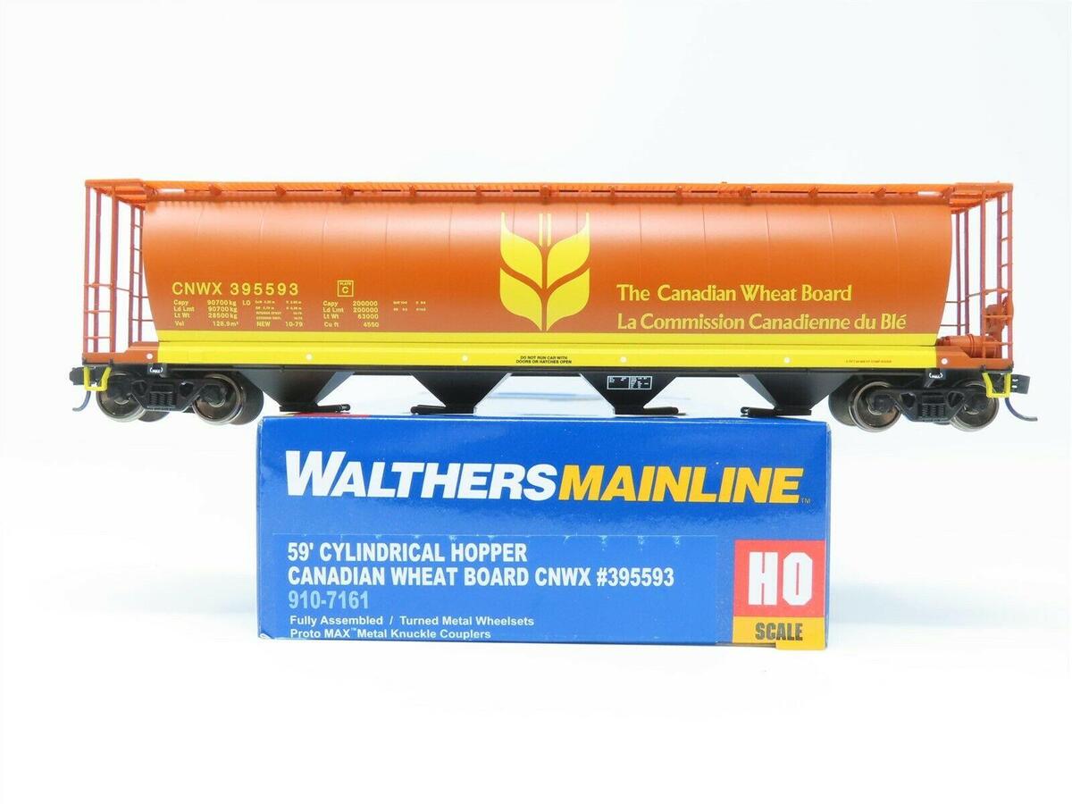 Walthers 910-7161 HO Canadian Wheat Board CPWX 59' Cylindrical Hopper #395593 LN/Box