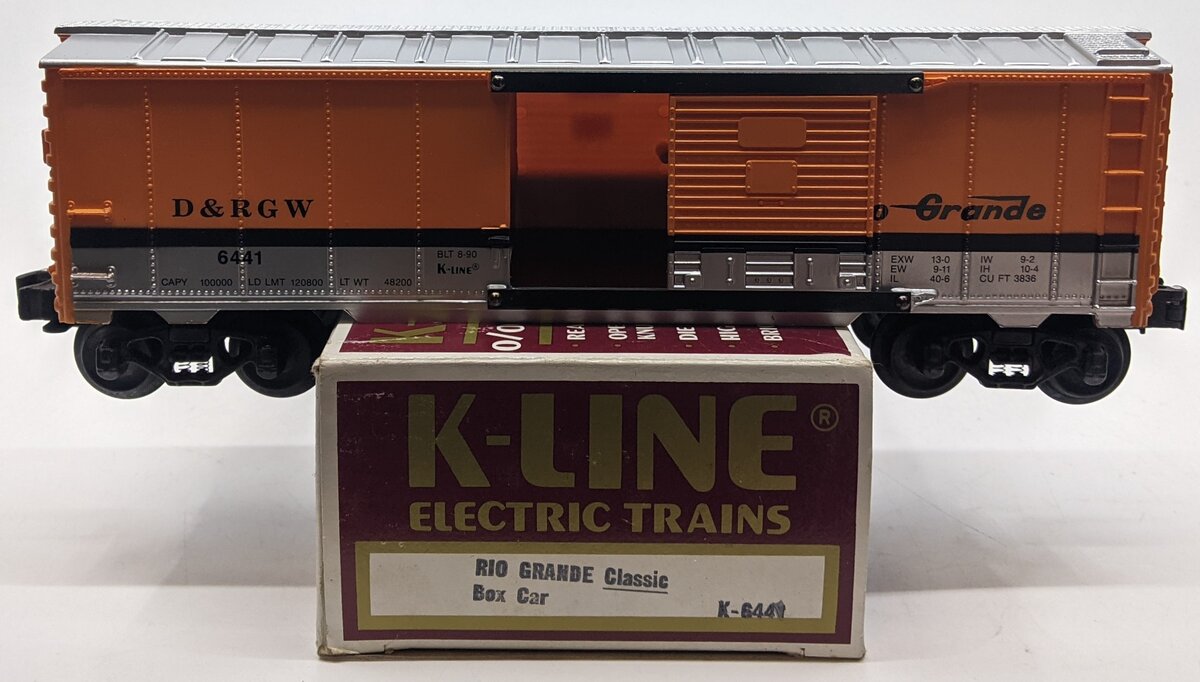 K-Line K6441 O Gauge Denver & Rio Grande Western Boxcar LN/Box