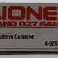 Lionel 6-9287 O Gauge Southern Red Round Window Caboose LN/Box