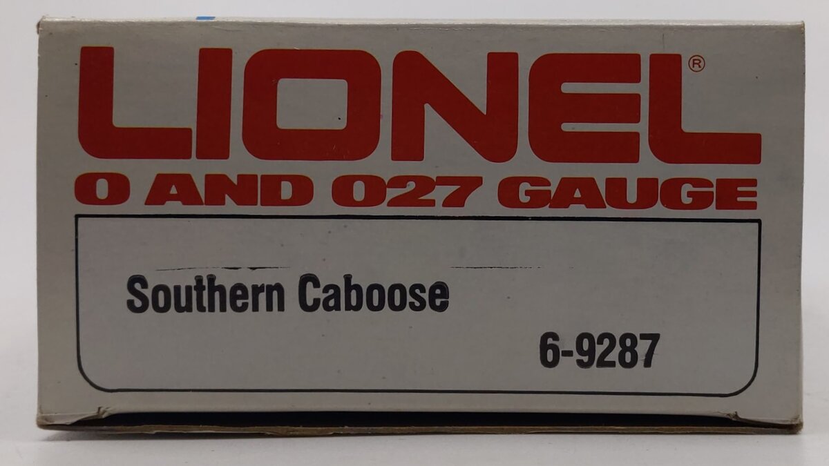 Lionel 6-9287 O Gauge Southern Red Round Window Caboose LN/Box
