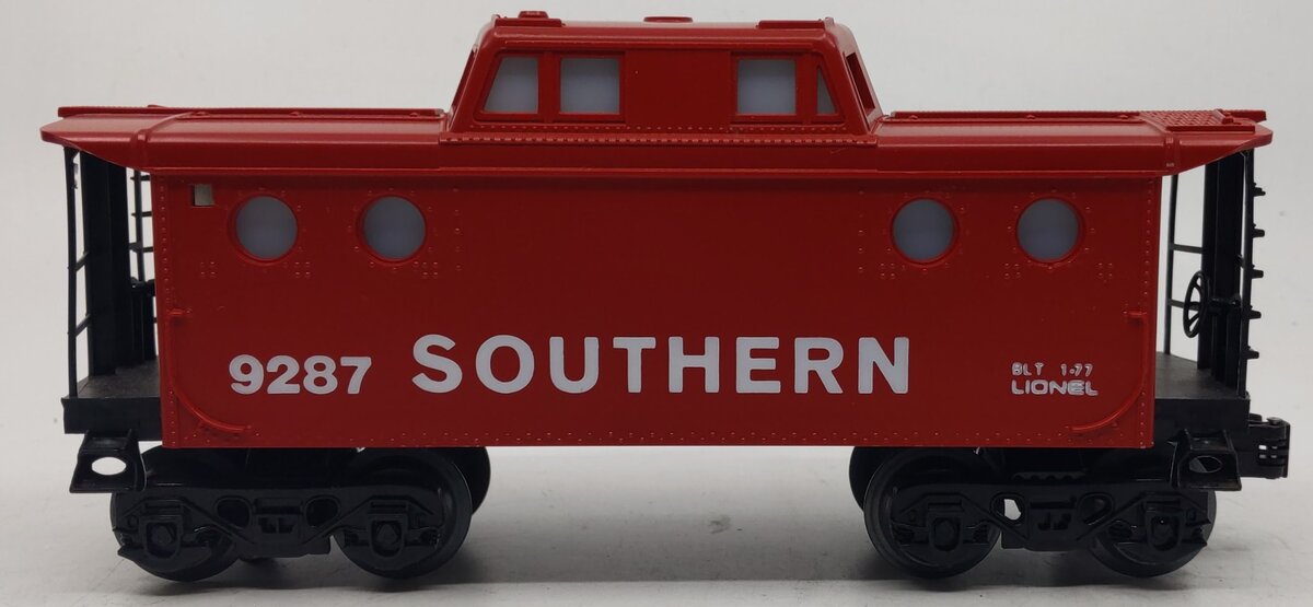 Lionel 6-9287 O Gauge Southern Red Round Window Caboose LN/Box