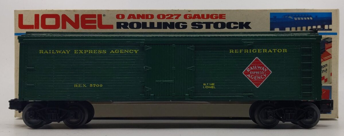 Lionel 6-5709 O Gauge Railway Express Agency Woodside Reefer NIB