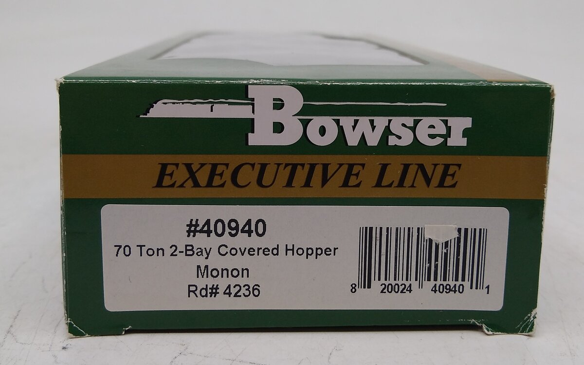 Bowser 40940 HO Monon 70-Ton 2-Bay Covered Hopper #4236