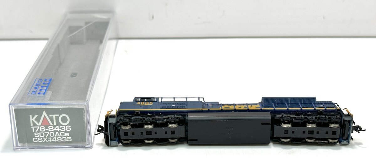 Kato 176-8436 N Scale CSX Powered EMD SD70ACe Diesel Locomotive #4835 LN/Box