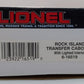 Lionel 6-16519 O Gauge Rock Island Transfer Lighted Caboose LN/Box