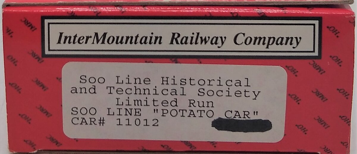 InterMountain 11012 HO SOO Line Potato Car LN/Box