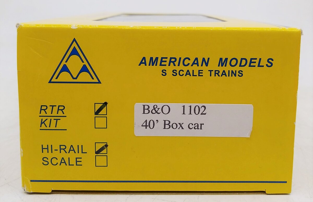 American Models 1102 S Baltimore & Ohio 40' Boxcar #470634 LN/Box