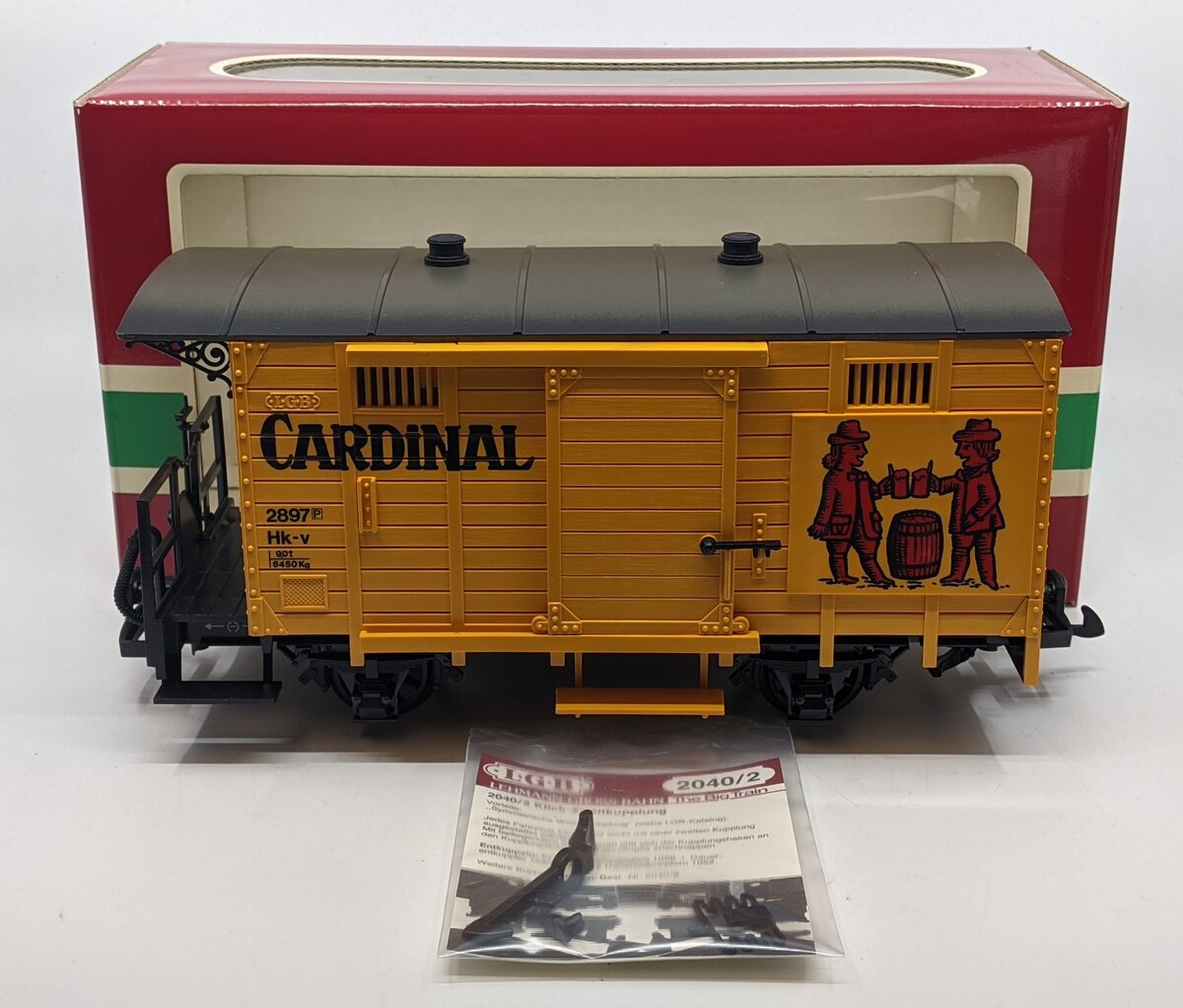 LGB 4034 G Scale Cardinal Beer Boxcar NIB