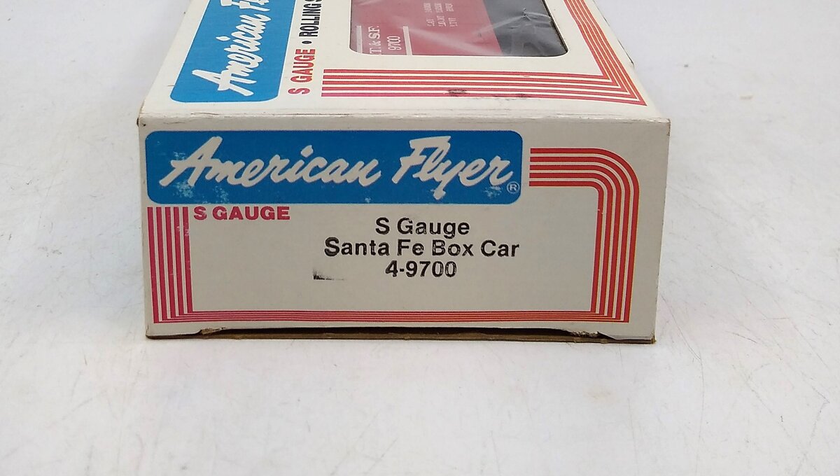 American Flyer 4-9700 S Gauge Santa Fe Box Car #9700 EX/Box