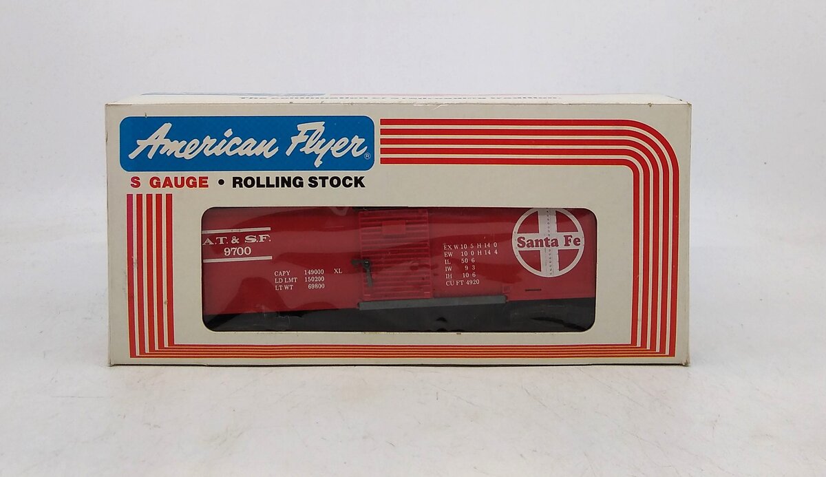 American Flyer 4-9700 S Gauge Santa Fe Box Car #9700 EX/Box