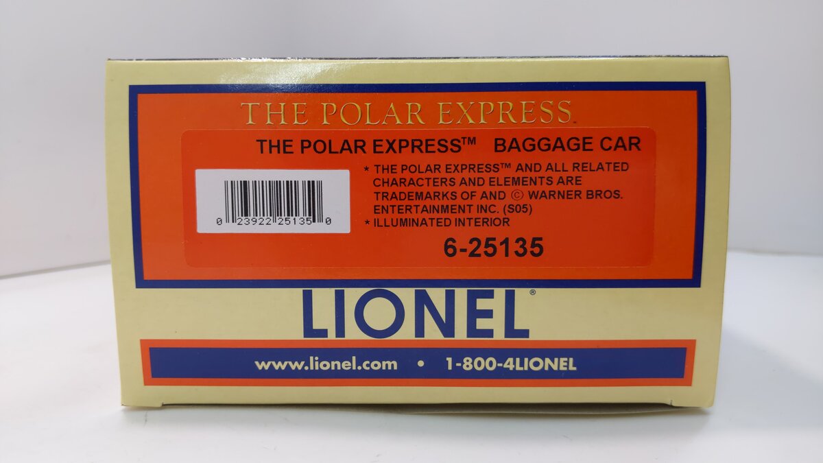Lionel 6-25135 O Gauge The Polar Express Baggage Car Add-On