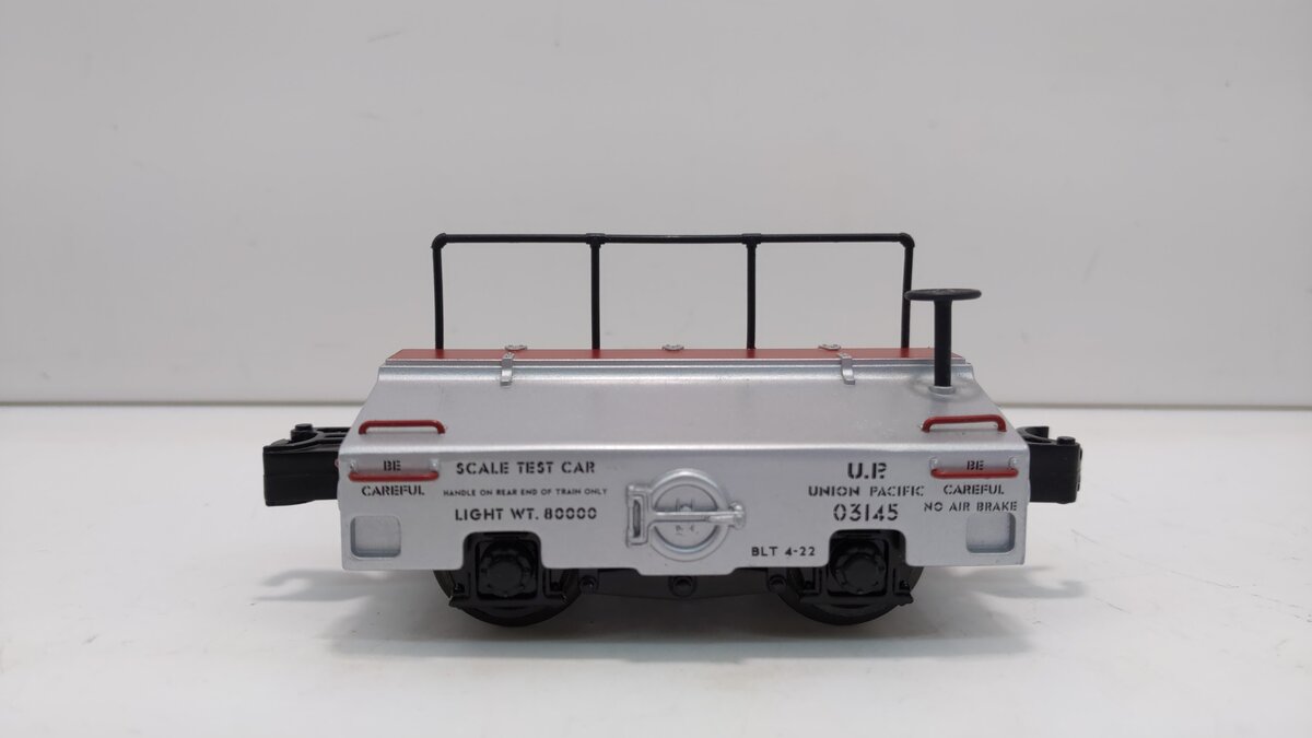 MTH 20-98215 O Gauge Union Pacific Die-Cast Test Car #03145 LN/Box