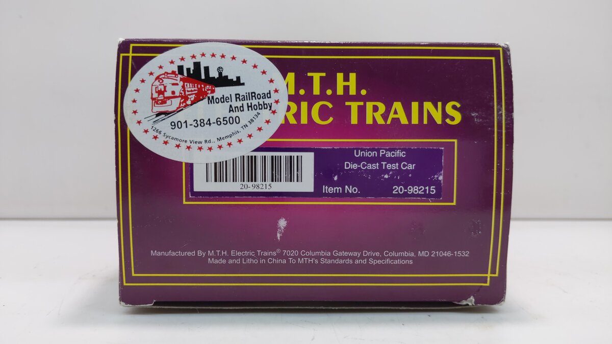 MTH 20-98215 O Gauge Union Pacific Die-Cast Test Car #03145 LN/Box