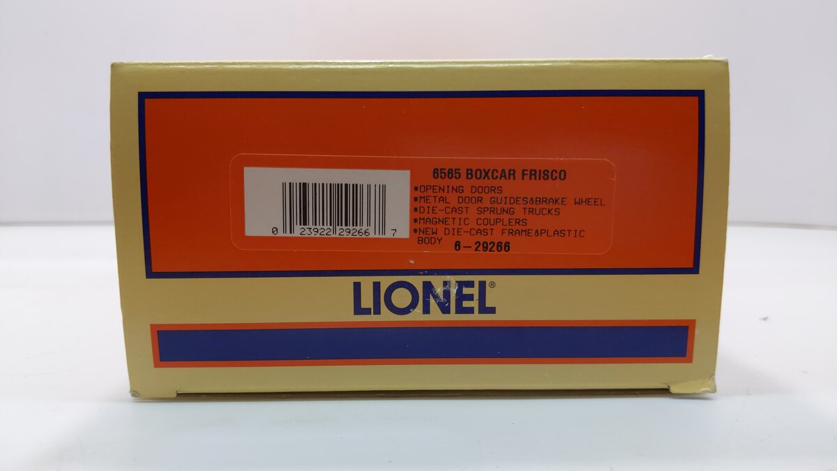 Lionel 6-29266 O Gauge Frisco 6565 Boxcar #8722 LN/Box